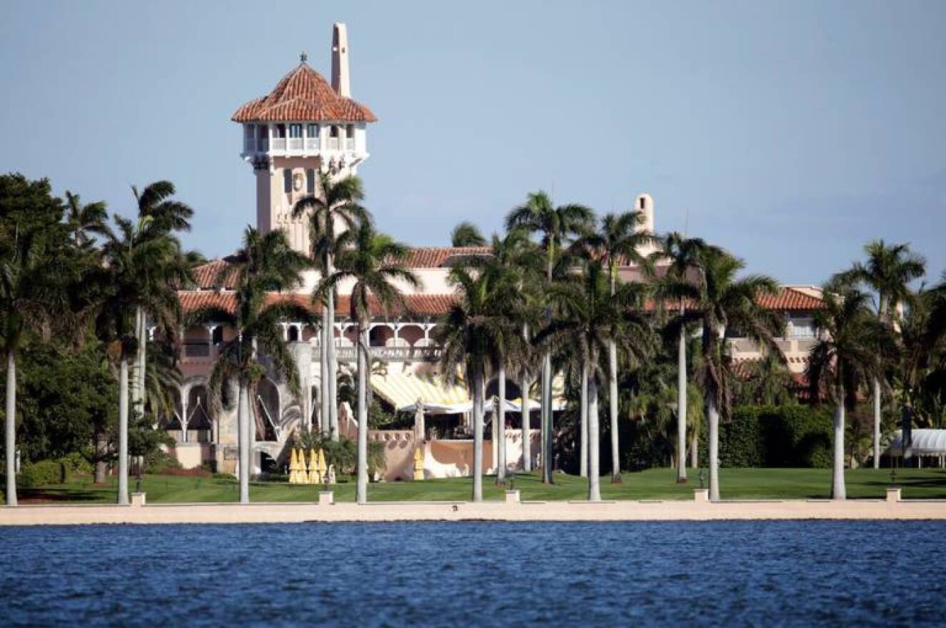 The Mar-a-Lago Club, owned by President Donald Trump in Palm Beach, Florida. 